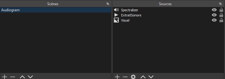 Capture d'écran des sources sur OBS