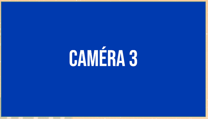 Capture d'OBS qui montre des changements de plan de caméra