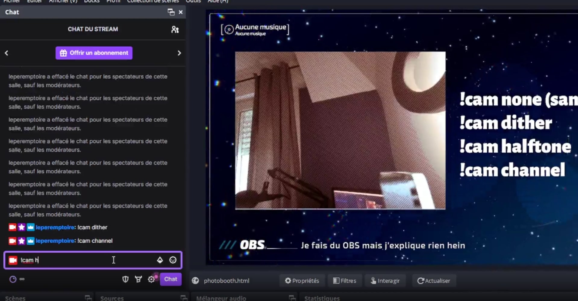 Un aperçu des filtres pour webcams