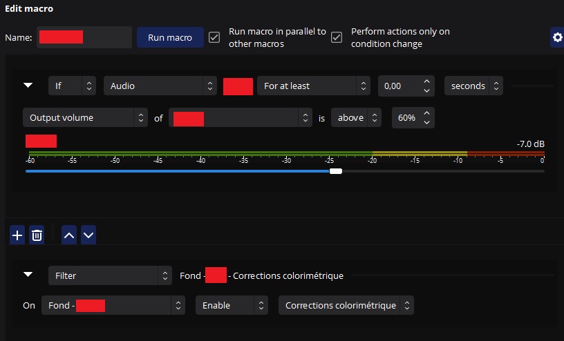 Un exemple de macro avec le plugin Advanced Scene Switcher