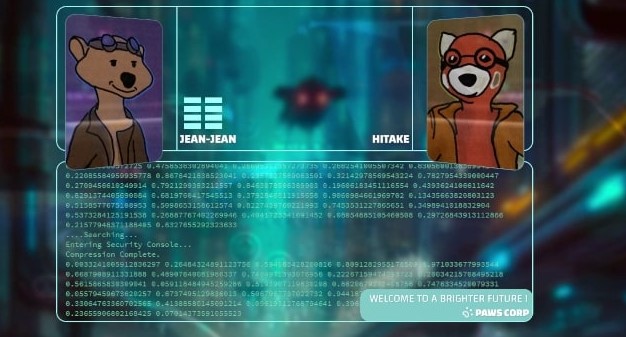 Une barre de volume apparait quand le personnage parle