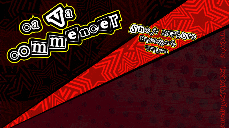 Exemple de transition sur l'overlay Persona 5